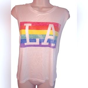 LA Pride sleeveless Tee Small
